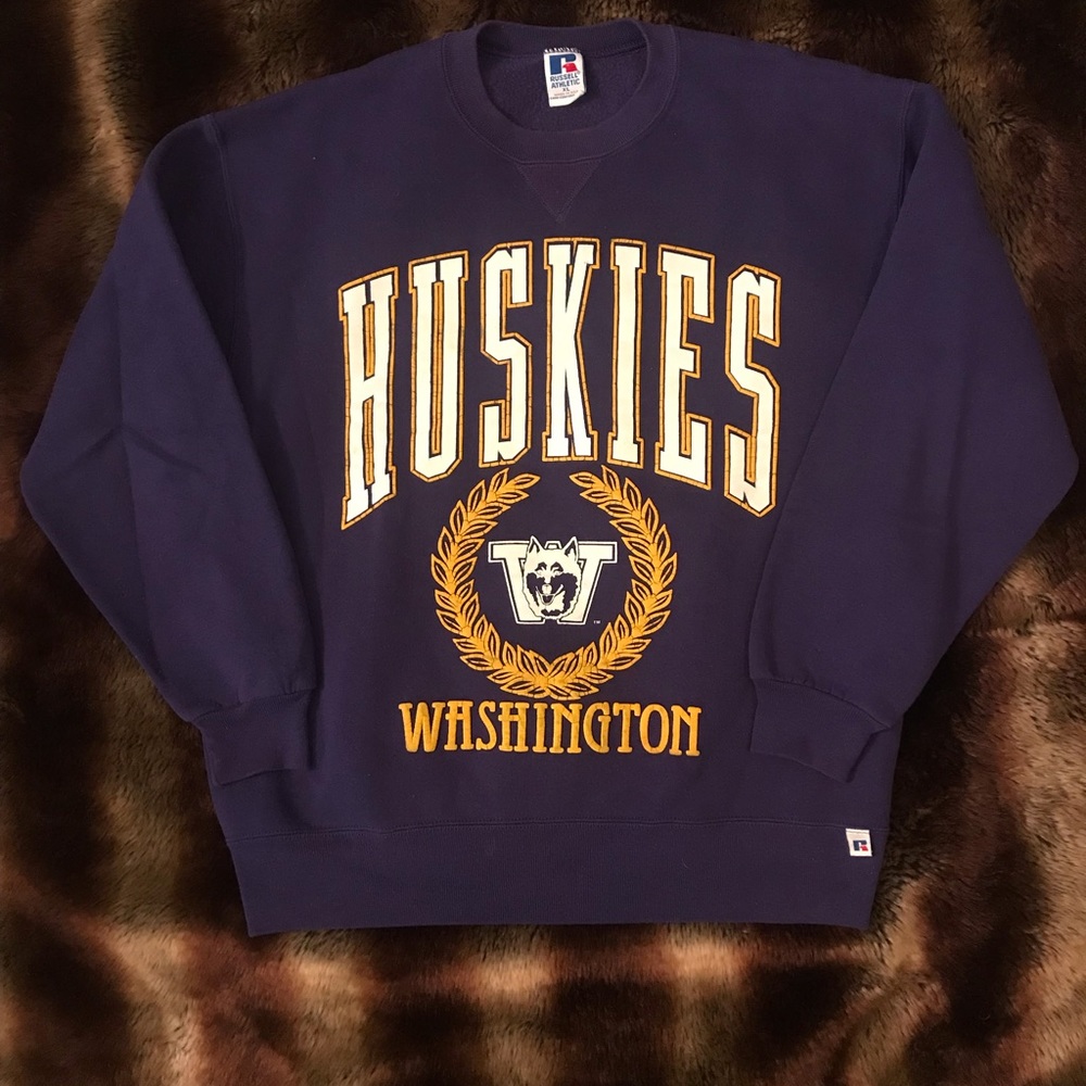 Vintage Washington huskies swearshirt
